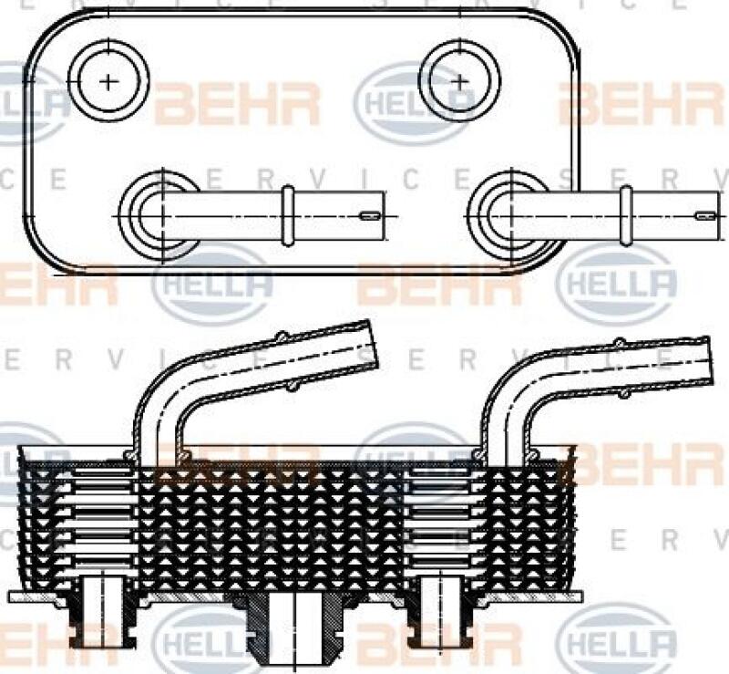 HELLA Oil Cooler, automatic transmission