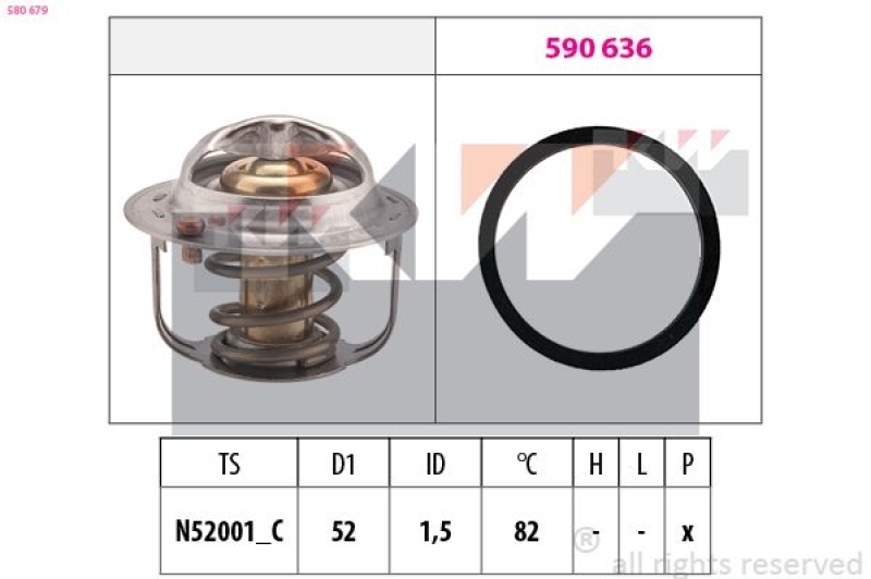 KW Thermostat für Kühlmittel / Kühlerthermostat Made in Italy ...