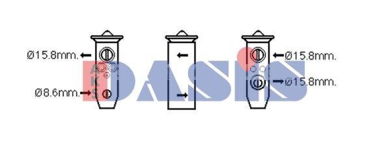 AKS DASIS Expansionsventil, Klimaanlage 840324N