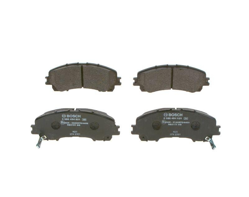 BOSCH Bremsbelagsatz, Scheibenbremse 0 986 494 821