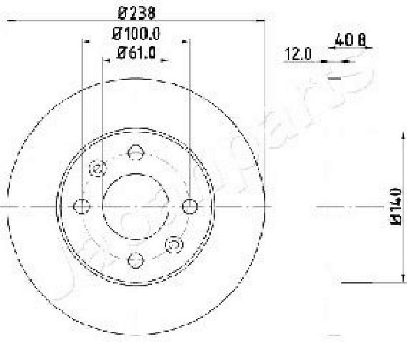 2x JAPANPARTS Bremsscheibe