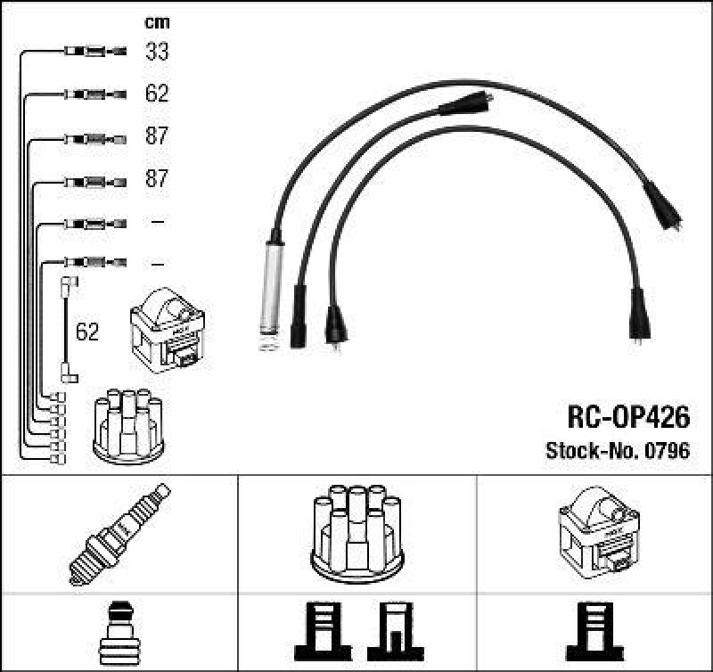NGK Ignition Cable Kit