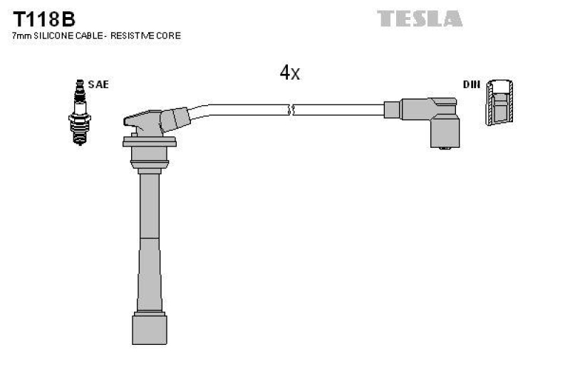 TESLA Zündleitungssatz