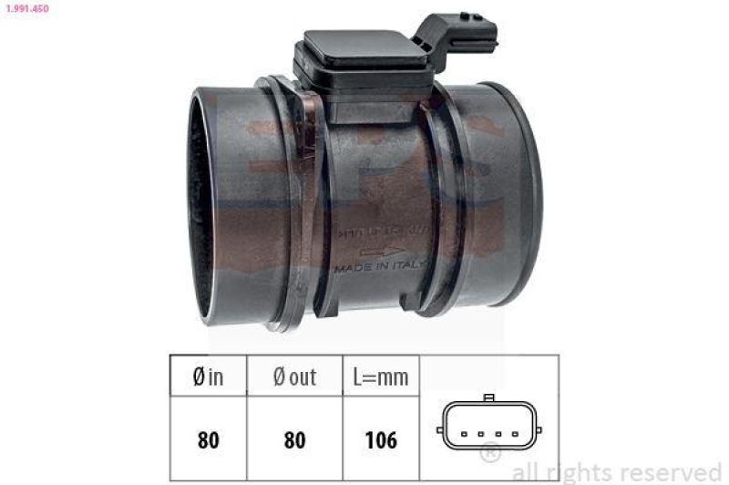 EPS Luftmassenmesser Made in Italy - OE Equivalent