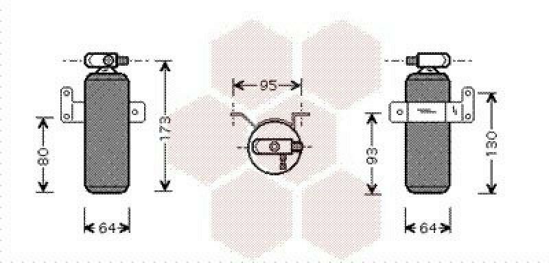 VAN WEZEL Dryer, air conditioning