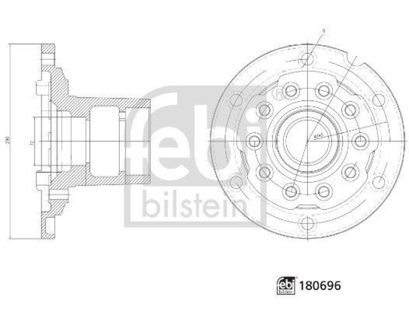 FEBI BILSTEIN Radnabe 180696