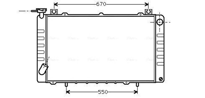 AVA QUALITY COOLING Radiator, engine cooling