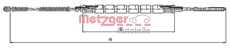 METZGER Cable Pull, parking brake