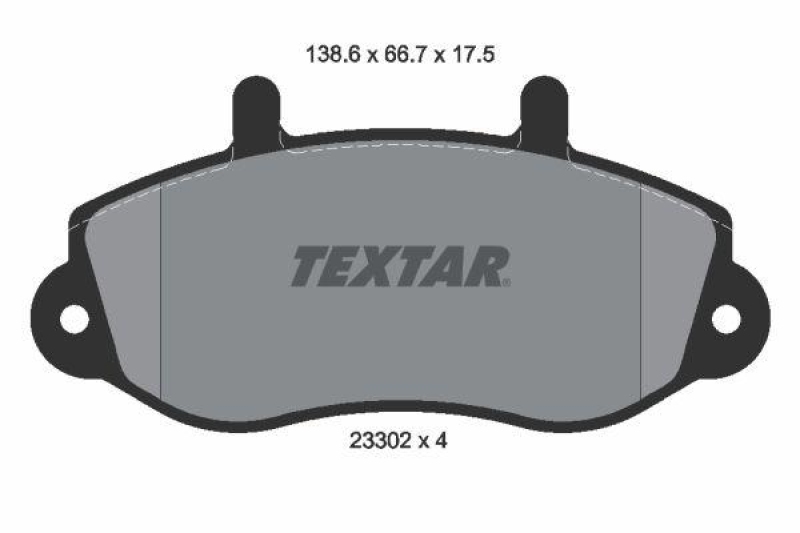 TEXTAR Bremsbelagsatz, Scheibenbremse 2330201