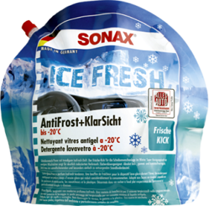 SONAX Antifreeze, window cleaning system AntiFreeze + Clear View icefresh -20...
