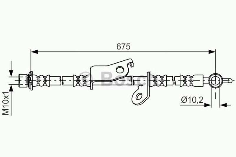 BOSCH Bremsschlauch 1 987 481 656