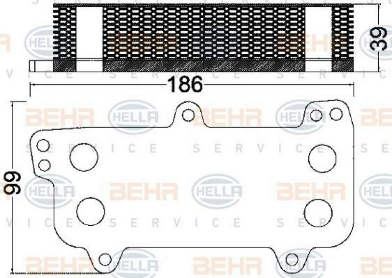 HELLA Oil Cooler, engine oil