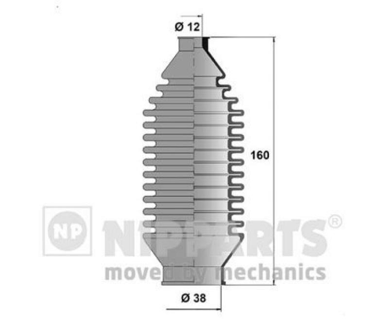 NIPPARTS Bellow Set, steering