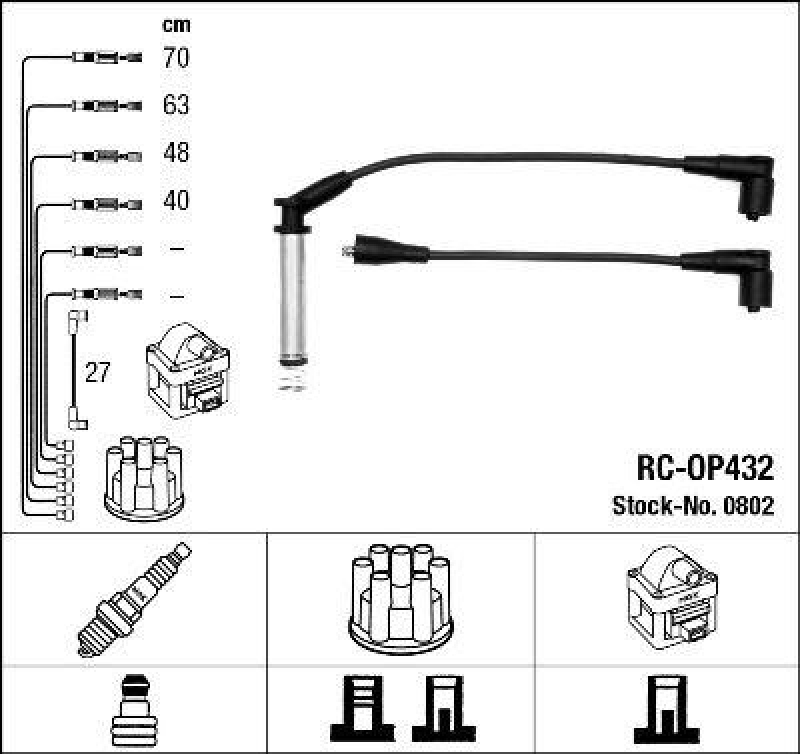 NGK Ignition Cable Kit