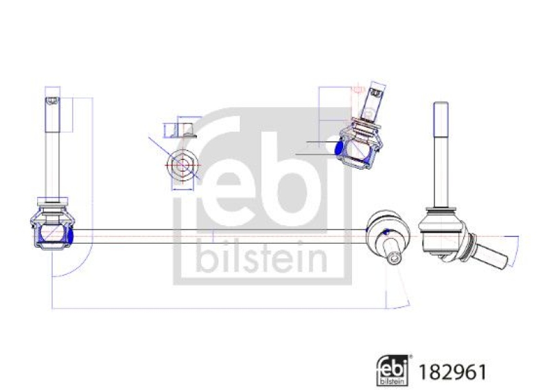 FEBI BILSTEIN Link/Coupling Rod, stabiliser bar