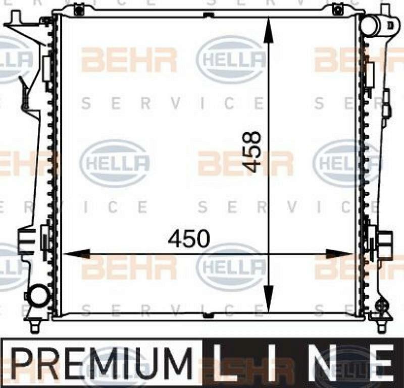 HELLA K&uuml;hler, Motork&uuml;hlung BEHR HELLA SERVICE *** PREMIUM LINE *** 8MK 376 764-461