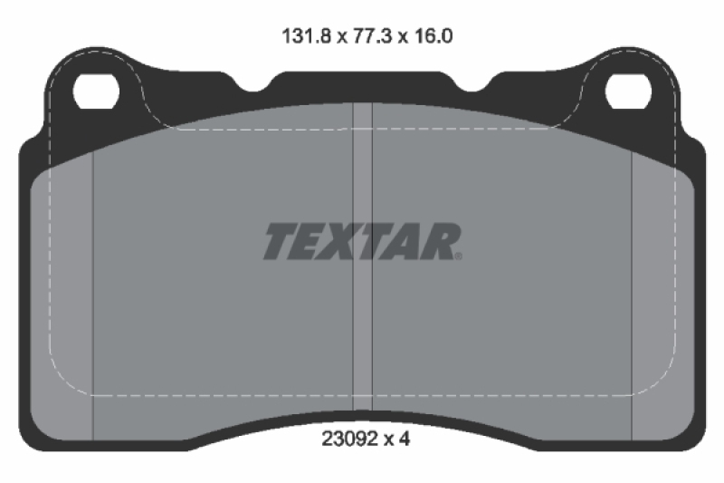 TEXTAR Bremsbelagsatz, Scheibenbremse Q+