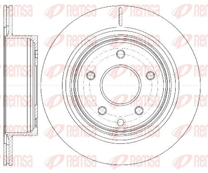 2x REMSA Brake Disc