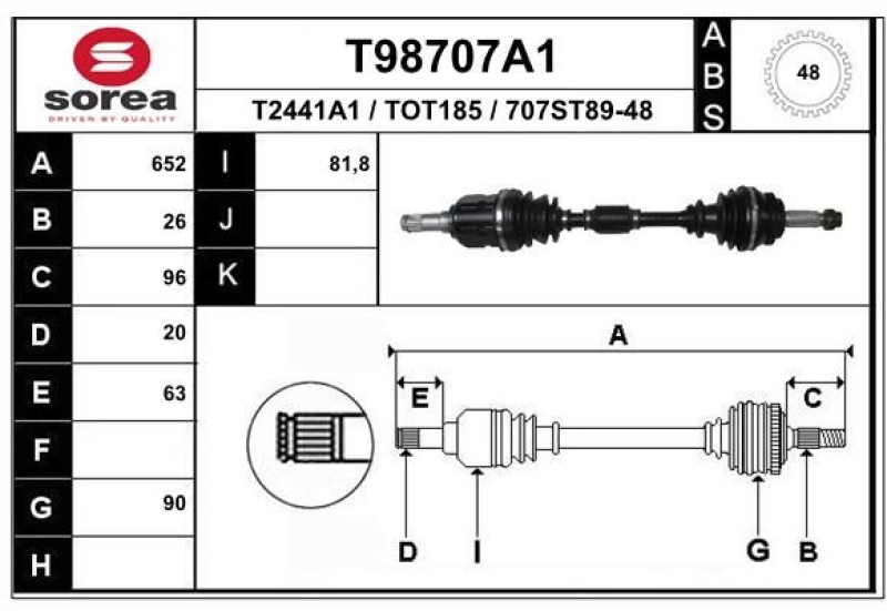 EAI Drive Shaft