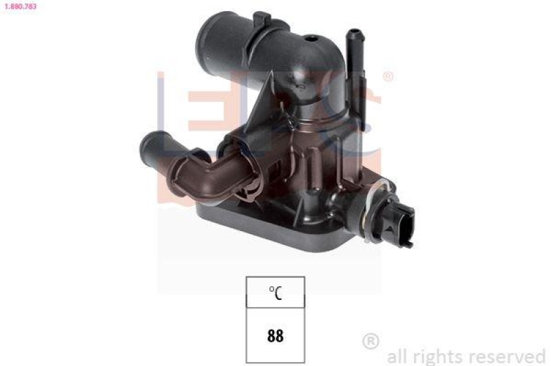 EPS Thermostat für Kühlmittel / Kühlerthermostat Made in Italy - OE Equivalent