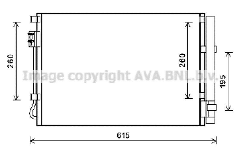 AVA QUALITY COOLING Kondensator, Klimaanlage