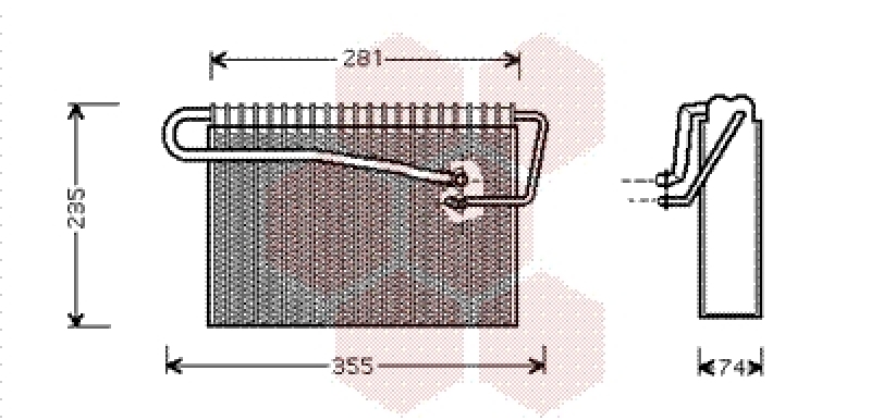 VAN WEZEL Verdampfer, Klimaanlage