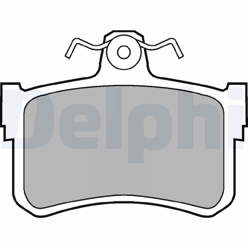 DELPHI Bremsbelagsatz, Scheibenbremse LP880