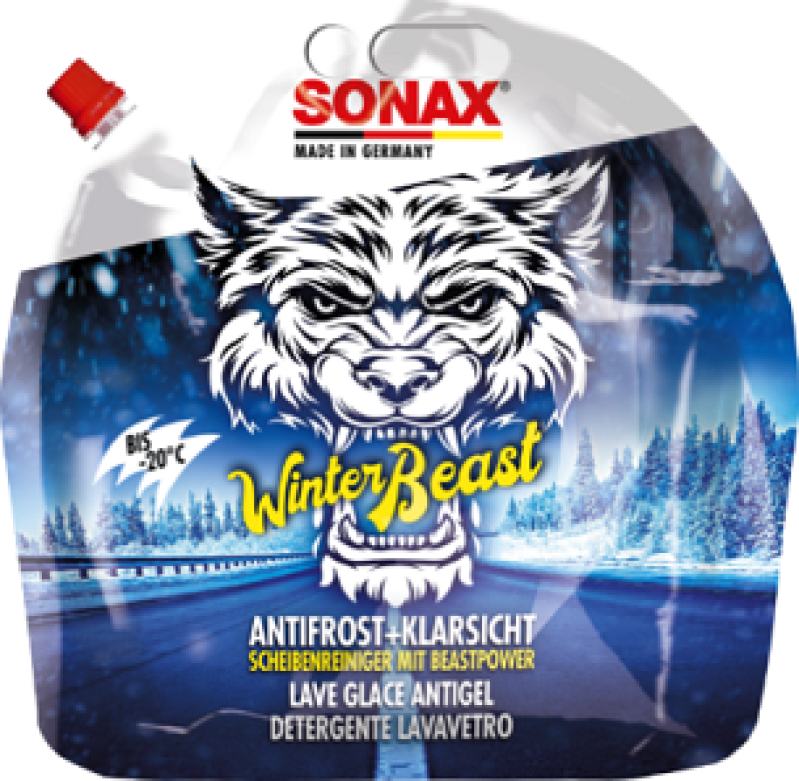SONAX Frostschutz, Scheibenreinigungsanlage WinterBeast AntiFrost+KlarSicht bis -20 °C