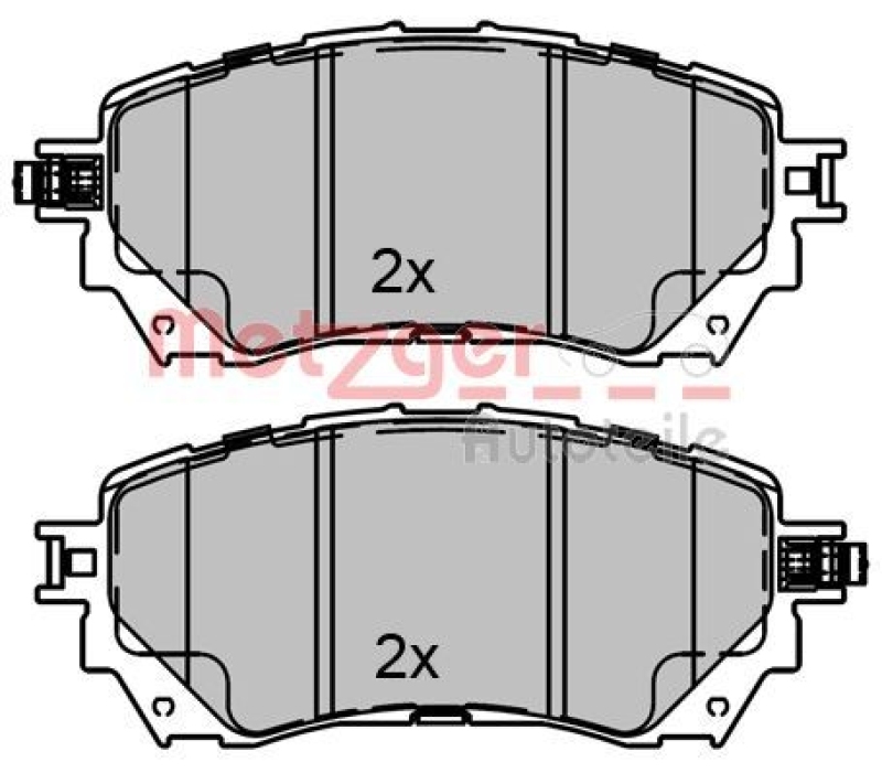 METZGER Brake Pad Set, disc brake