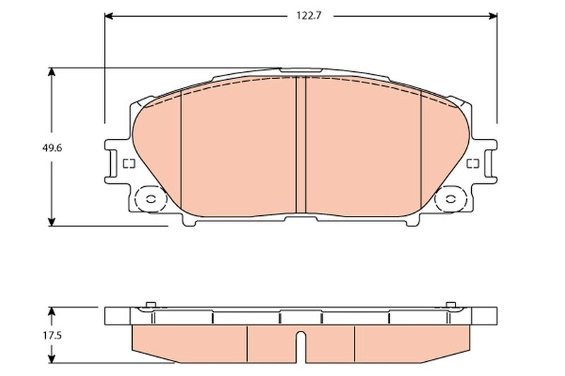 TRW Brake Pad Set, disc brake