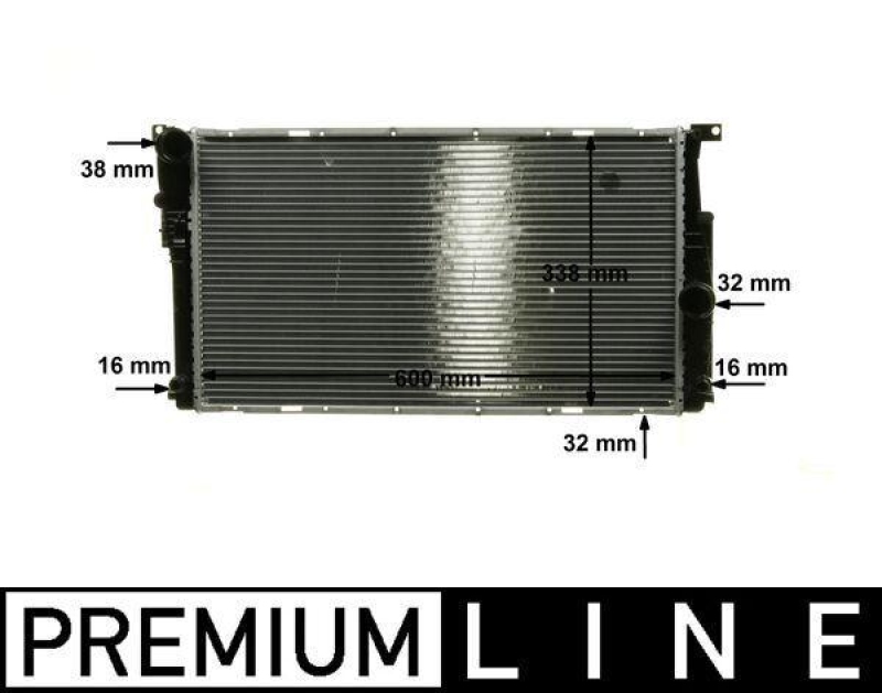 MAHLE Radiator, engine cooling BEHR *** PREMIUM LINE ***
