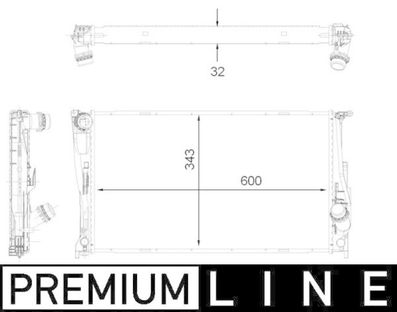 MAHLE K&uuml;hler, Motork&uuml;hlung BEHR *** PREMIUM LINE *** CR 1923 000P