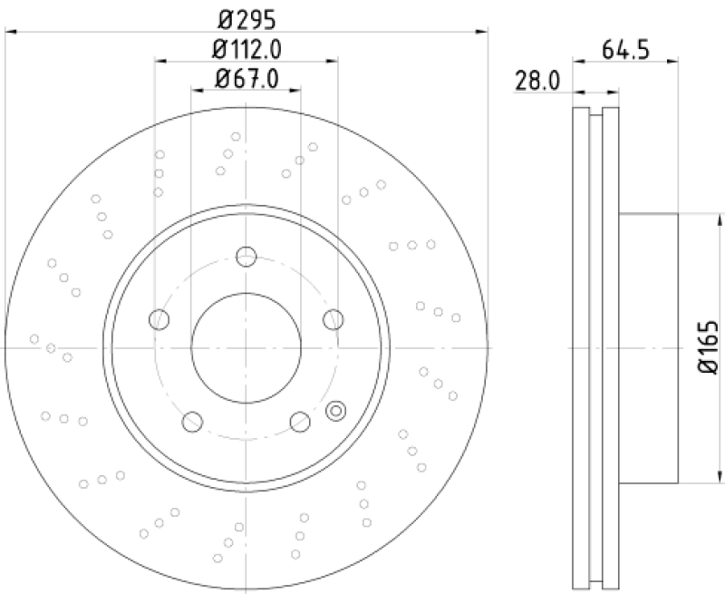 2x HELLA Bremsscheibe PRO High Carbon