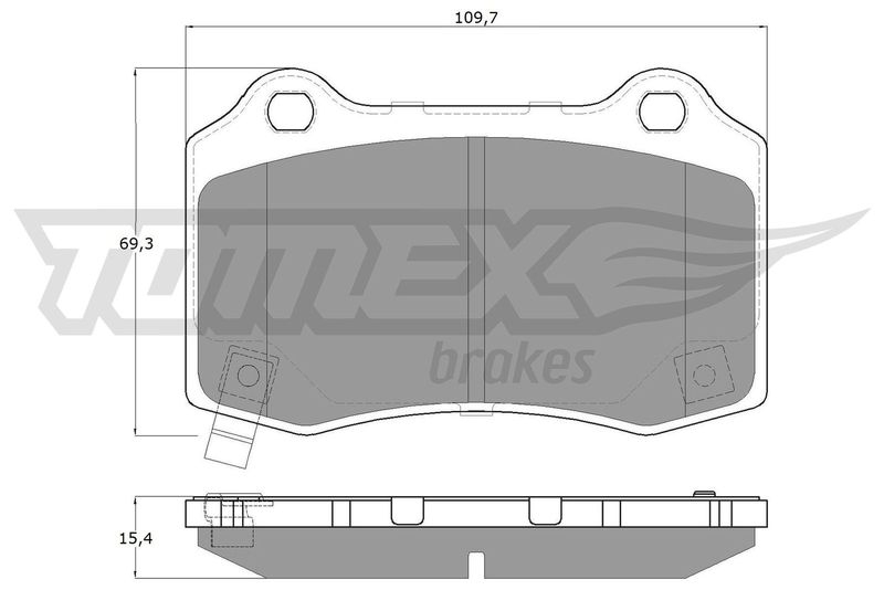 TOMEX Brakes Bremsbelagsatz, Scheibenbremse