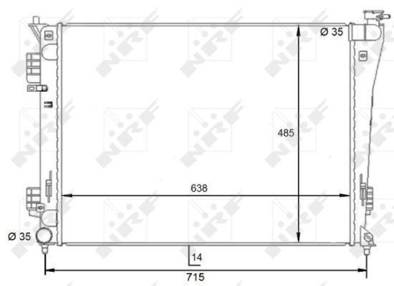 NRF Radiator, engine cooling
