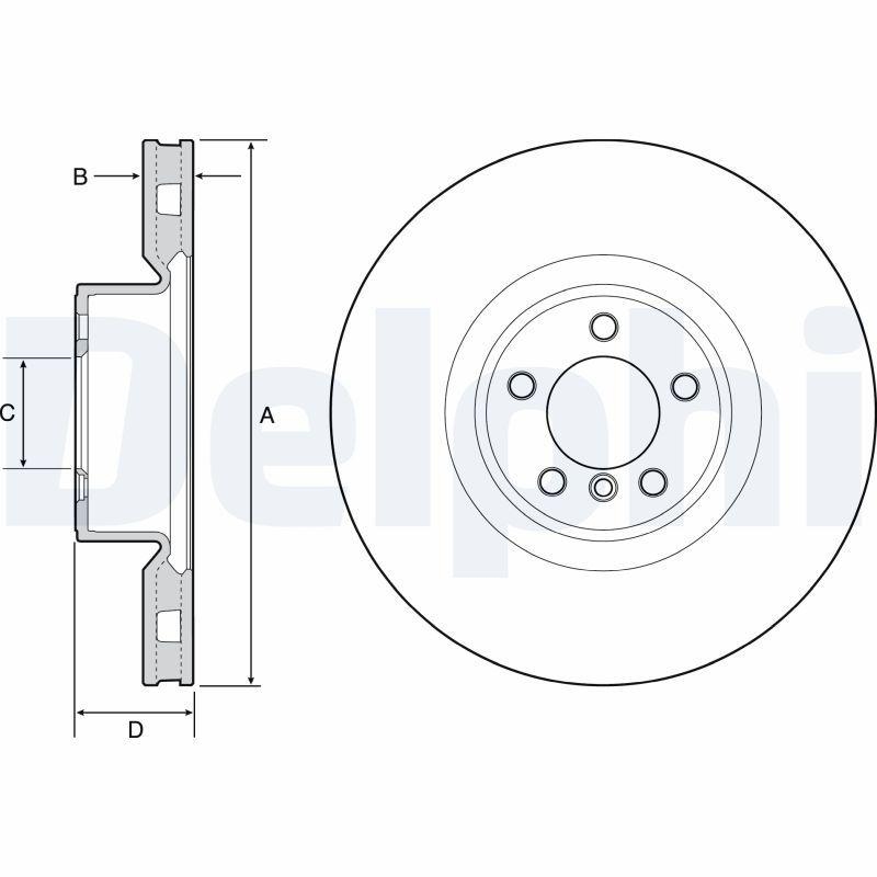 2x DELPHI Bremsscheibe