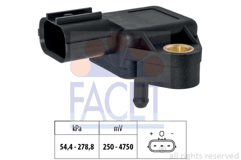 FACET Luftdrucksensor, Höhenanpassung Made in Italy - OE Equivalent
