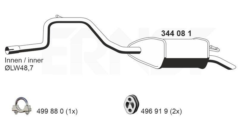 ERNST Endschalld&auml;mpfer