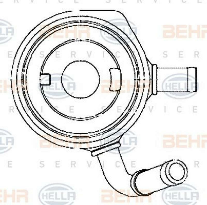 HELLA Oil Cooler, engine oil