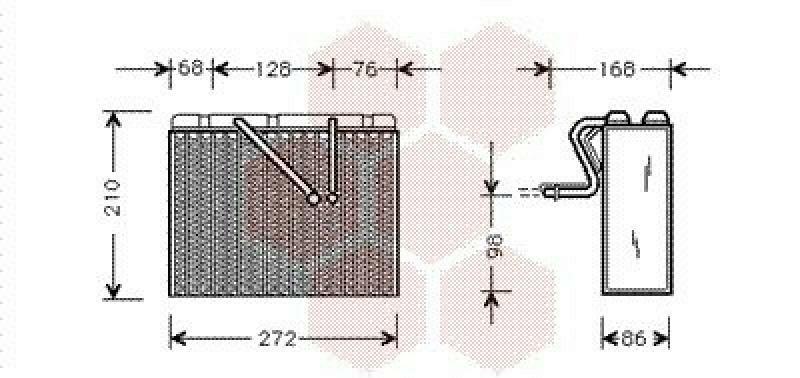 VAN WEZEL Verdampfer, Klimaanlage