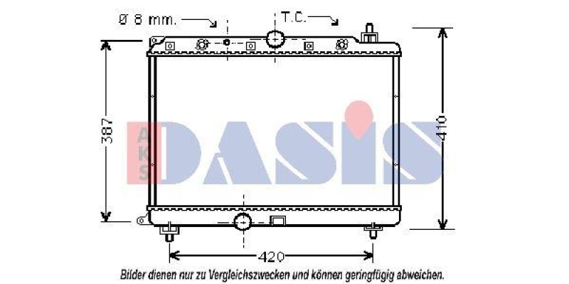AKS DASIS Radiator, engine cooling