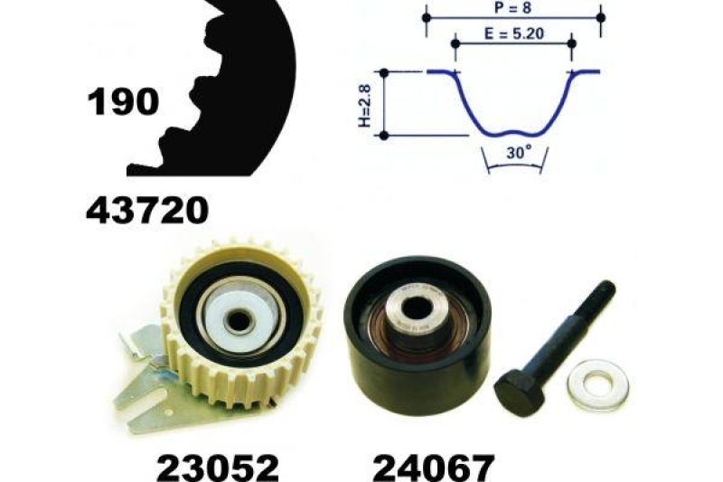 MAPCO Zahnriemensatz 23720