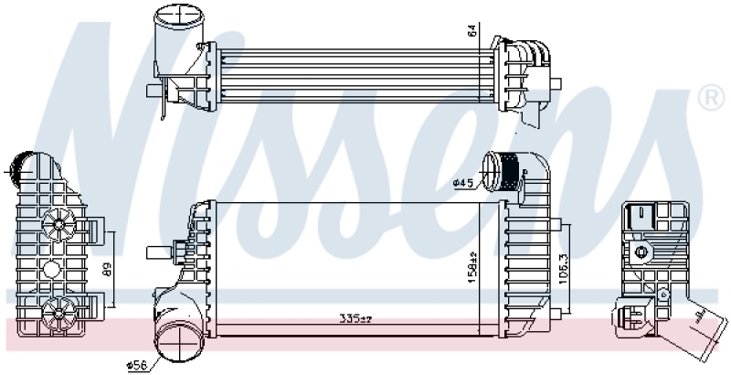 NISSENS Intercooler, charger