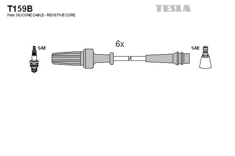 TESLA Zündleitungssatz