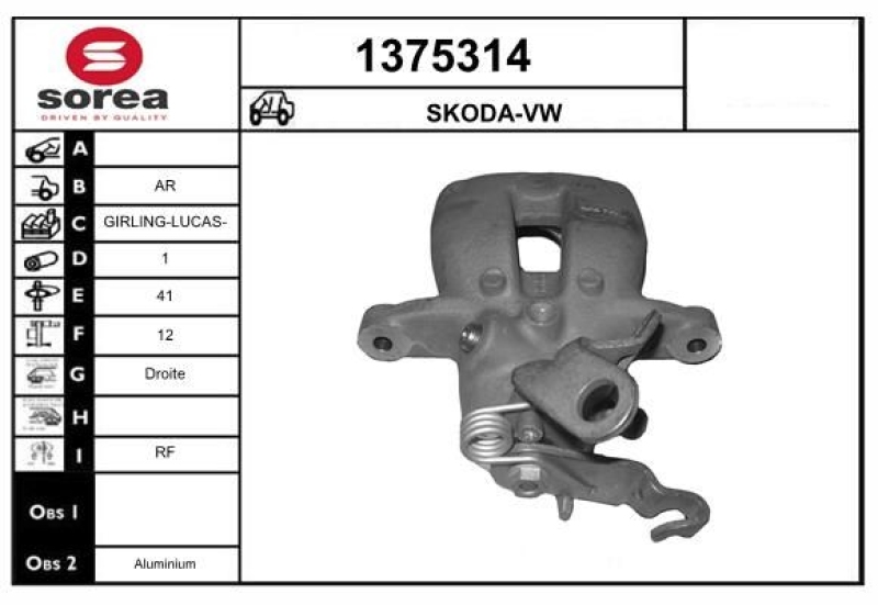 SNRA Brake Caliper