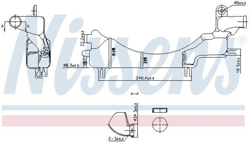 NISSENS Ausgleichsbehälter, Kühlmittel ** FIRST FIT **