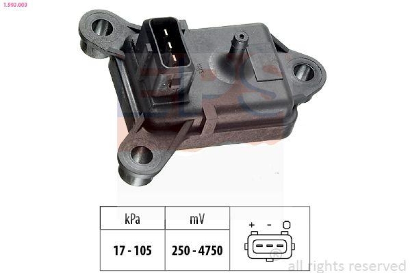 EPS Luftdrucksensor, Höhenanpassung Made in Italy - OE Equivalent