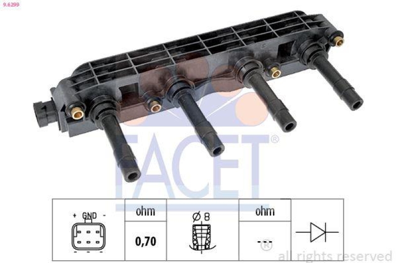 FACET Ignition Coil OE Equivalent