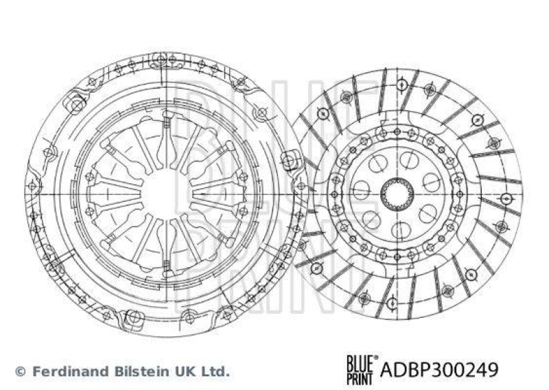 BLUE PRINT Kupplungssatz ADBP300249