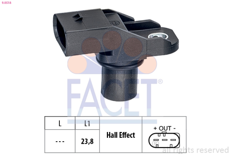 FACET Sensor, Nockenwellenposition Made in Italy - OE Equivalent